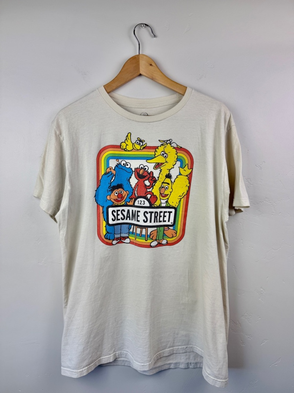 Sesame Street Vintage Graphic Tee Shirt Size Large